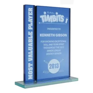 Glass Moncton Blue Award Mirror