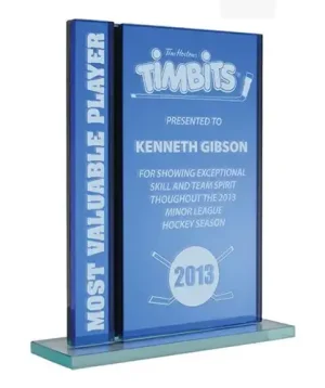 Glass Moncton Blue Award Mirror